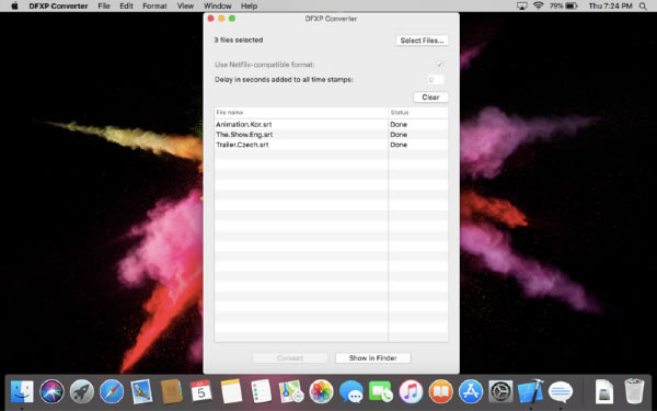DFXP Converter Mac