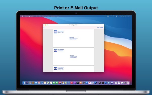 EZ Mailing Labels Mac